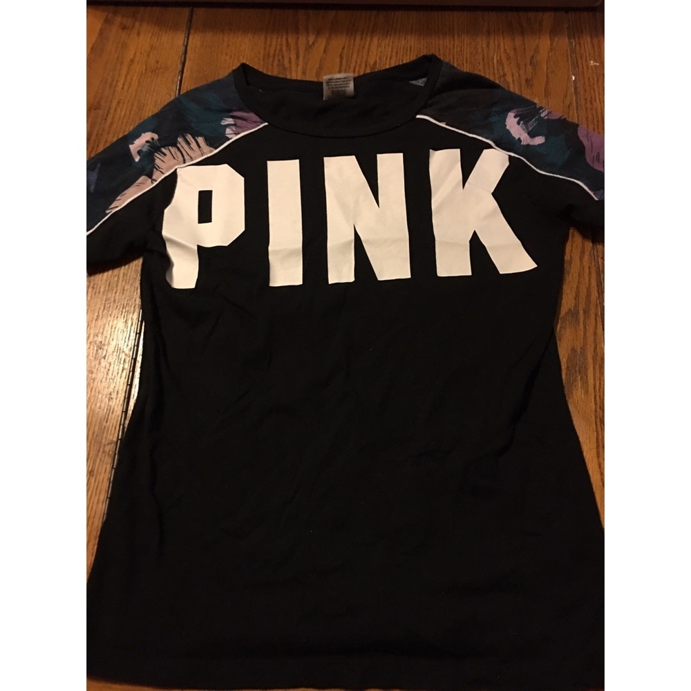 Floral vs pink tee